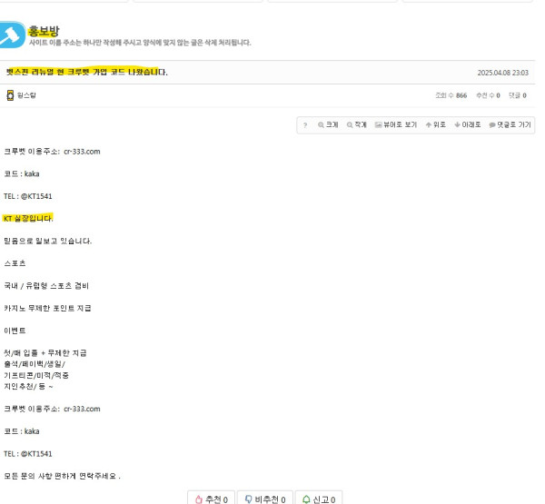 크루벳 인터넷광고